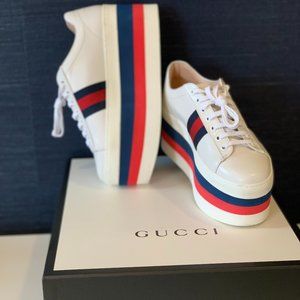 Gucci 100% Authentic 3 inches Platform Sneakers